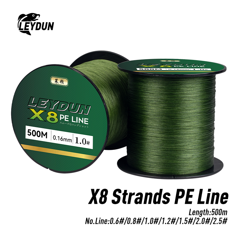 Fish Finder Cable - LEYDUN 500m Micro Nieuwe Vislijnen 8-strengs