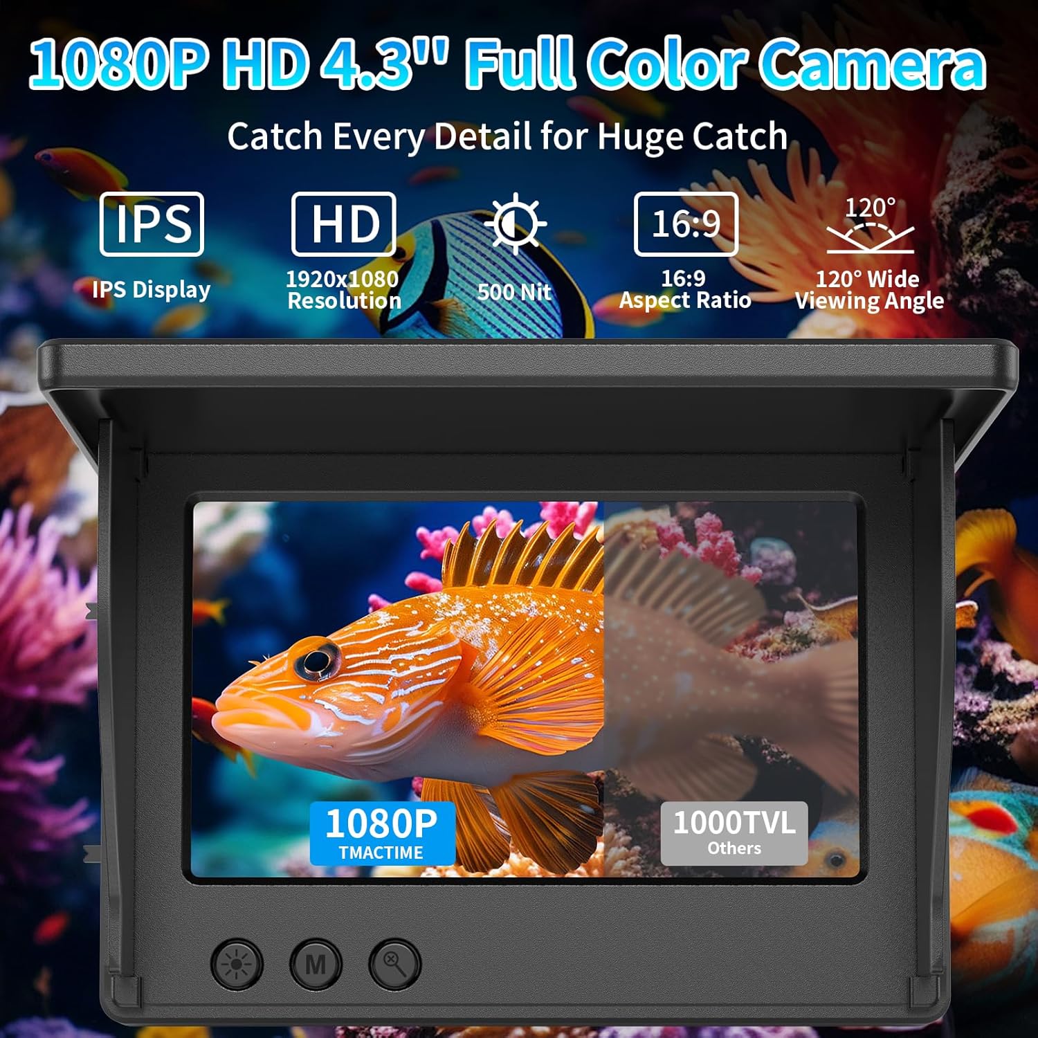 Onderwaterviscamera met 4,3 in - Fish Finder Cable recensie en prijs